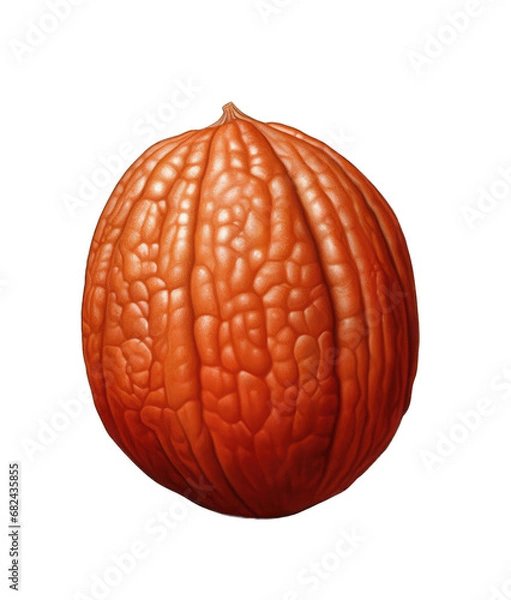 Fototapeta the Nutty Code: Beautiful Nuts on a Clear Canvas