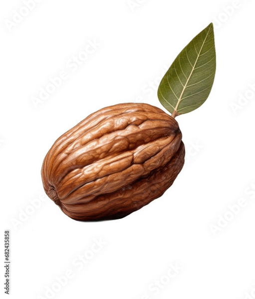 Fototapeta the Nutty Code: Beautiful Nuts on a Clear Canvas