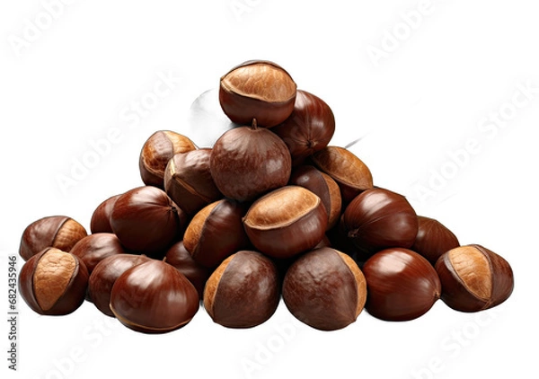 Obraz the Nutty Code: Beautiful Nuts on a Clear Canvas