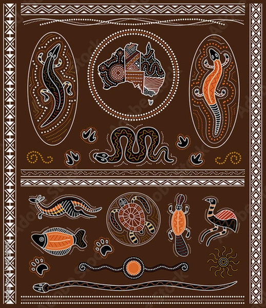 Fototapeta Aboriginal Design Elements
