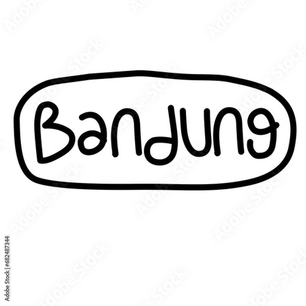 Fototapeta Text bandung sundanese