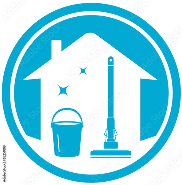Obraz cleaning house icon