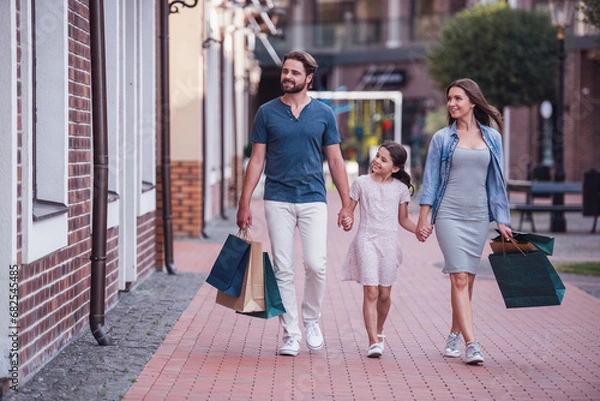 Obraz Family doing shopping