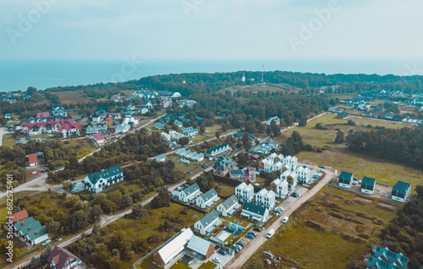 Obraz Baltic Sea Jastrzebia Gora - View from a drone