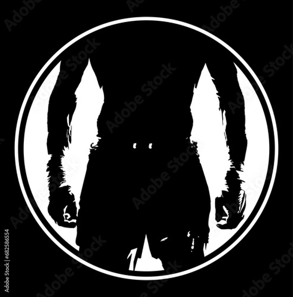 Obraz Boxer silhouette