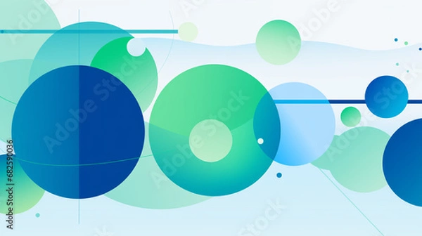 Fototapeta abstract background with circles