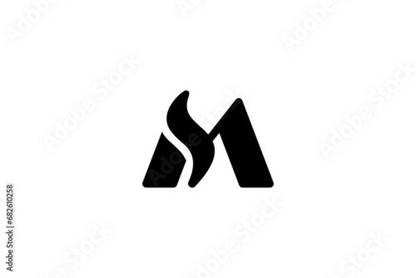 Obraz Letter MS Logo Design Vector