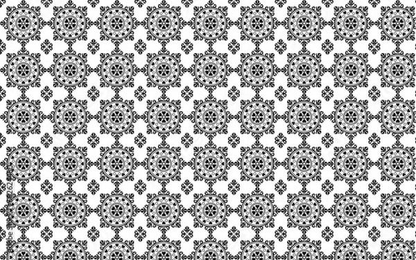 Fototapeta Decorative Element seamless pattern, circle decoration