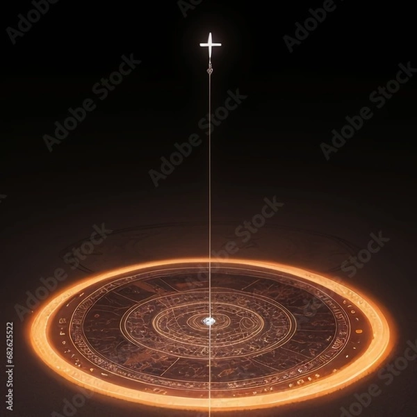 Obraz 輝く魔法陣、generative ai