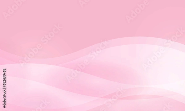 Fototapeta Soft light pink color background with curve wave pattern graphics illustration for Abstract Modern Presentation illustration web template backgroung backdrop desktop