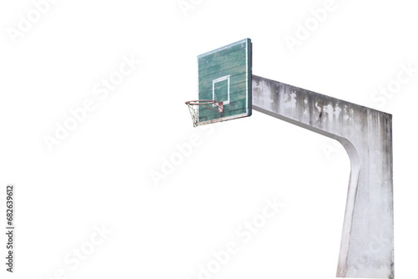 Fototapeta Basketball hoop. Isolated on white background.