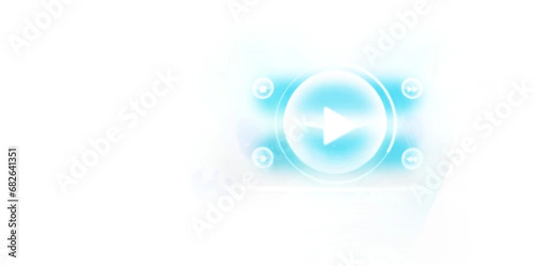 Fototapeta Cyfrowa ilustracja PNG przycisku na przezroczystym tle