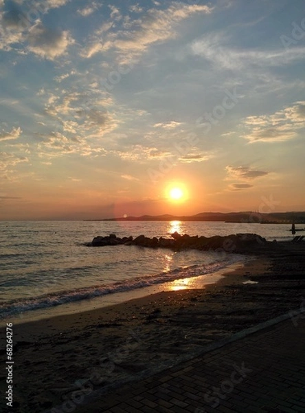 Obraz Romantic sunset in Greece