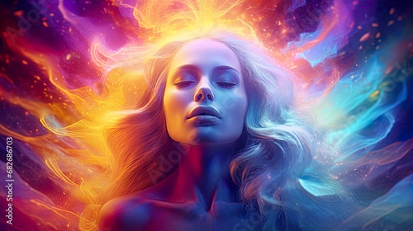 Fototapeta "Whispers of the Mind: A Journey Through Psychic Waves"

This title reflects the introspective and ethereal qualities of the artwork, suggesting a serene exploration of the subconscious mind