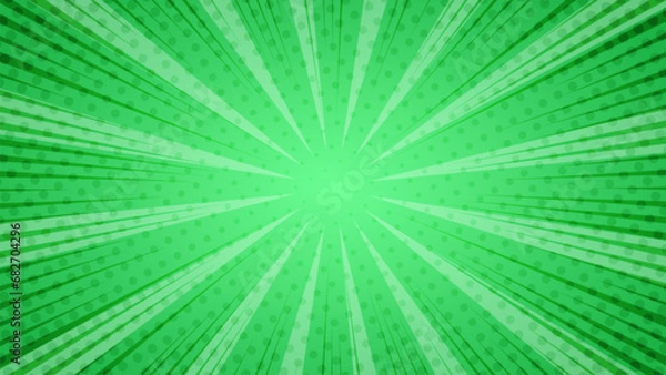 Obraz green abstract comic background