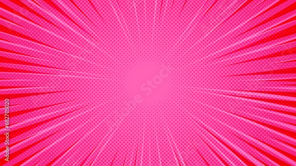 Obraz pop art pink comic background