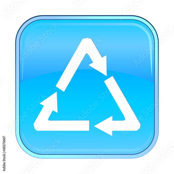 Obraz Isolated blue web icon on white background