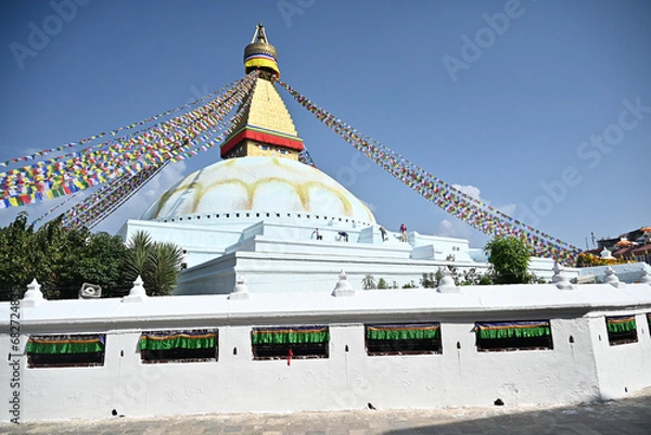 Fototapeta ネパールでポピュラーな仏塔の写真