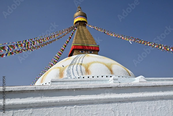 Fototapeta ネパールでポピュラーな仏塔の写真