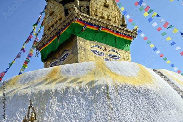 Fototapeta ネパールでポピュラーな仏塔の写真