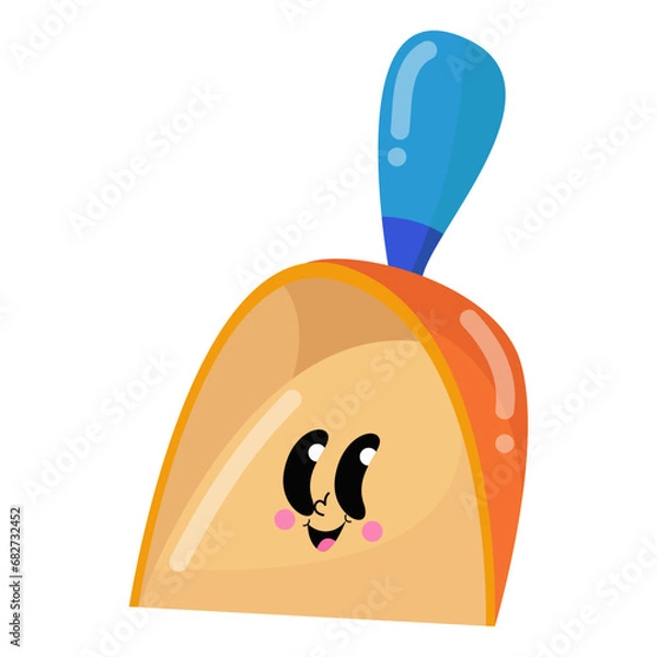 Fototapeta there is a cartoon image of a bell with a face