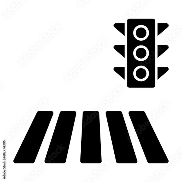 Obraz Zebra Crossing Icon