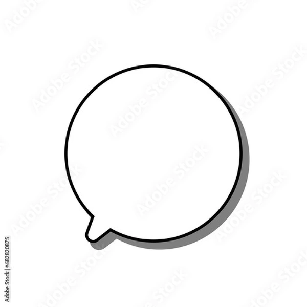 Fototapeta シンプルな丸い吹き出し