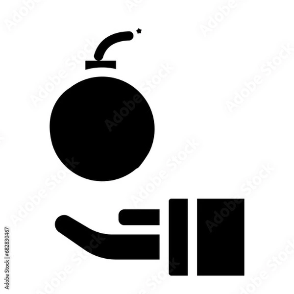 Fototapeta terrorist glyph