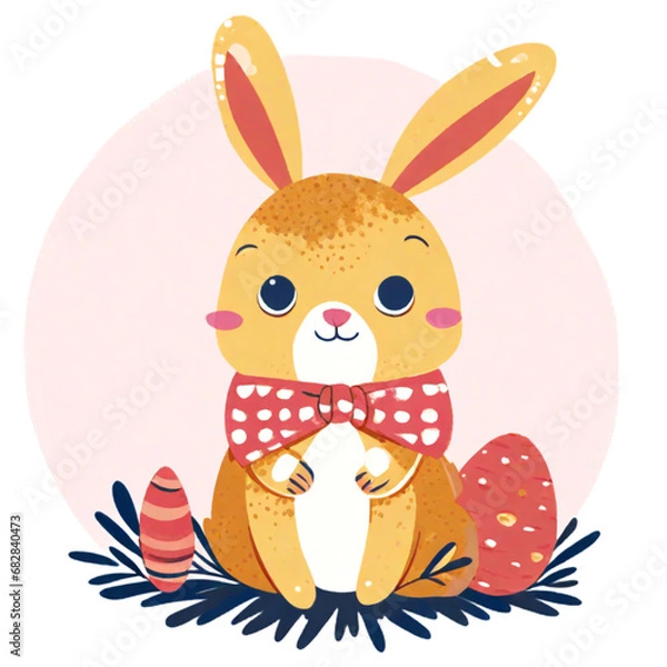 Obraz easter bunny with easter egg