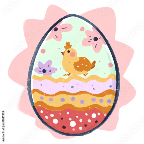 Obraz happy easter eggs