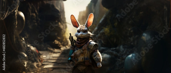 Fototapeta Cyborg Rabbit