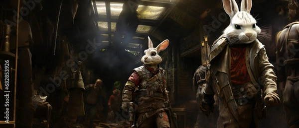 Fototapeta Cyborg Rabbit