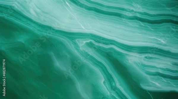 Fototapeta Smooth green flowing marble background surface