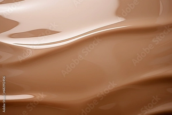 Fototapeta melted chocolate flow, Generative Ai