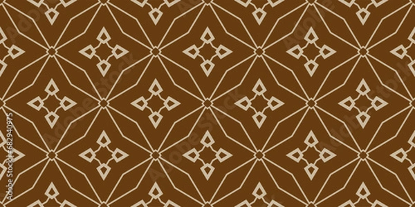 Fototapeta seamless damask pattern. 
geometric pattern in high detail. 
