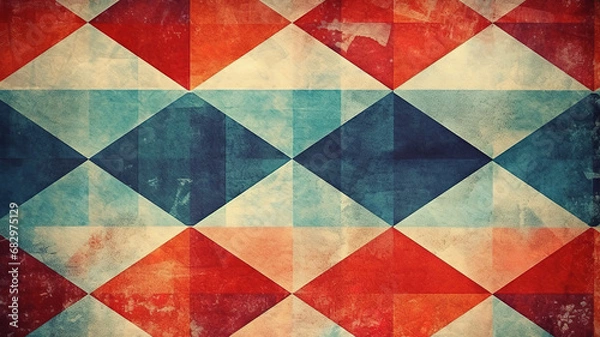 Fototapeta Linear grunge background. Generative AI