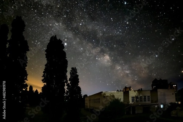 Obraz Starry Milky Way on a spring night