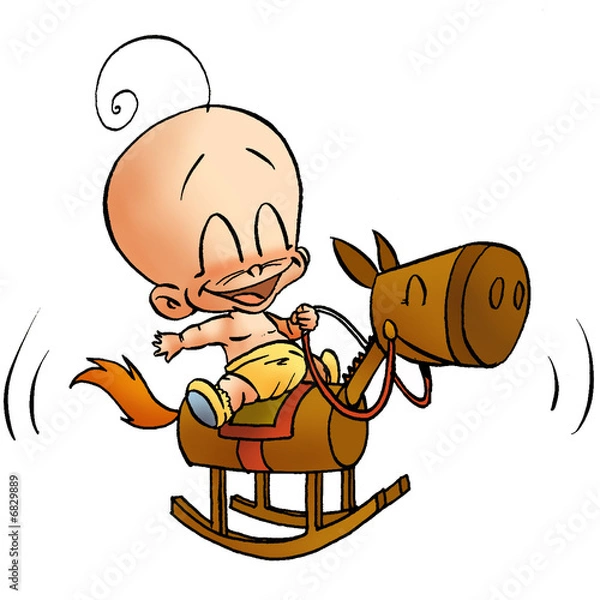 Fototapeta bébé06-1cheveux