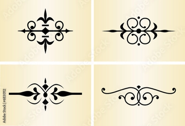 Obraz 4 dekorative Ornamente