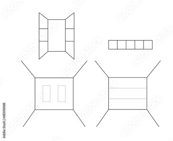 Fototapeta Hand made vector Architecture Sustainability diagram

