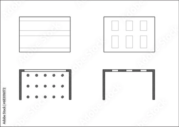 Obraz Hand made vector Architecture Sustainability diagram
