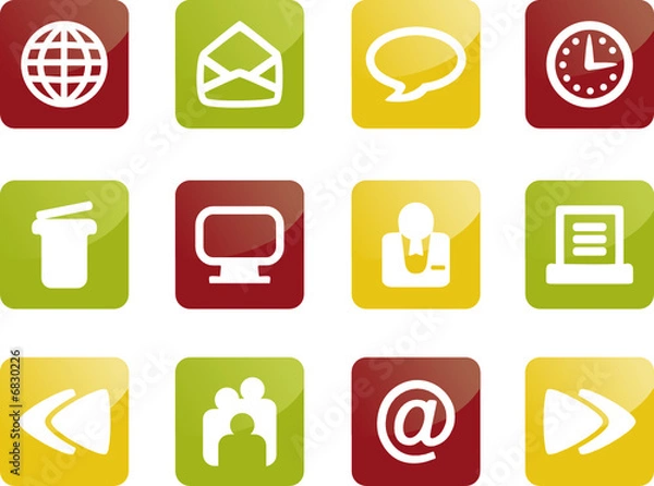 Obraz Internet und Web Icons