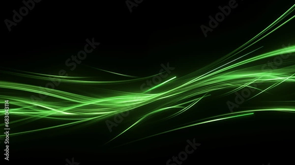 Fototapeta 3D Rendered Neon Glow Abstract Backgrounds: Magenta Tones, Dynamic Ribbons, Virtual Clouds & Glowing Geometric Shapes in Dark Settings for Futuristic, Energy-Themed Wallpapers - generativ ai 