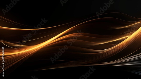Fototapeta 3D Rendered Neon Glow Abstract Backgrounds: Magenta Tones, Dynamic Ribbons, Virtual Clouds & Glowing Geometric Shapes in Dark Settings for Futuristic, Energy-Themed Wallpapers - generativ ai 