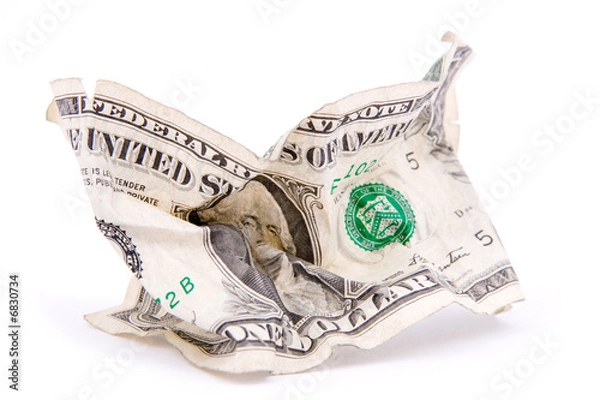 Obraz Crumpled dollar