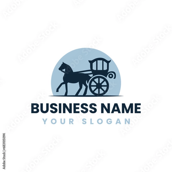 Obraz Horse Carridge Simple Modern Logo	
