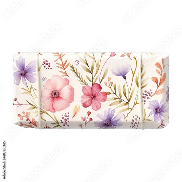 Fototapeta natural soap package isolated on white