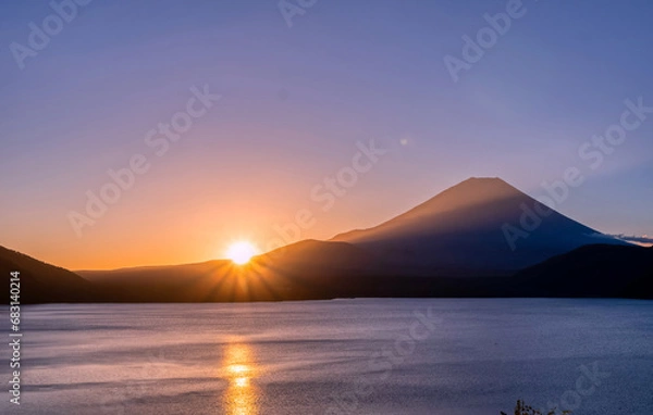 Obraz 富士山と日の出