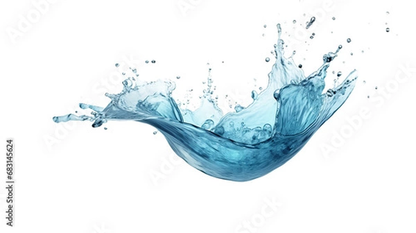Obraz water splash element on isolated background