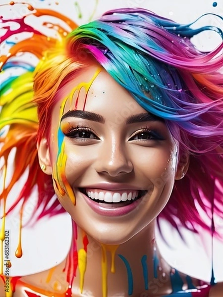 Obraz Rainbow girl